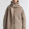 Dew Scarf Detailed Jacket