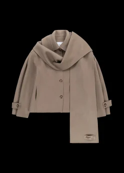 Dew Scarf Detailed Jacket