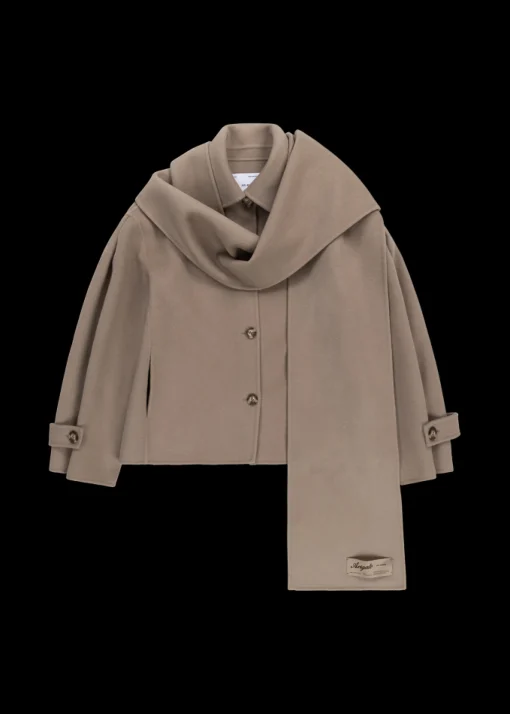 Dew Scarf Detailed Jacket